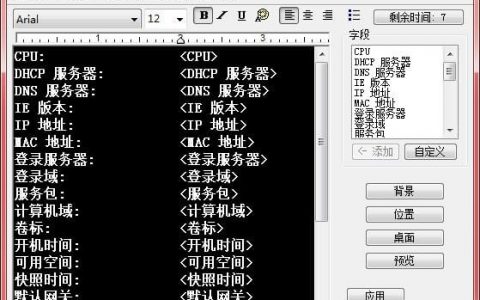 BGInfo(微软壁纸文本配置器) 绿色最新版V4.27