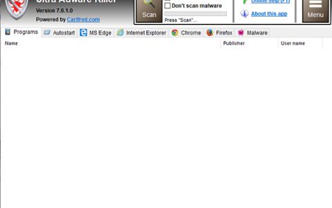 Ultra Adware Killer 绿色最新版v7.6.1.0