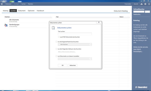 SoftwareNetz Document Archive图