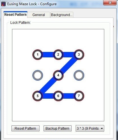 Eusing Maze Lock(电脑图形解锁) 免费版v4.1